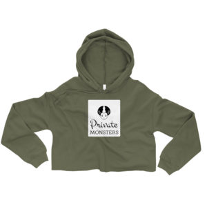 Private Monsters Crop Hoodie