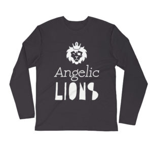 Angelic Lions Long Sleeve Fitted Crew